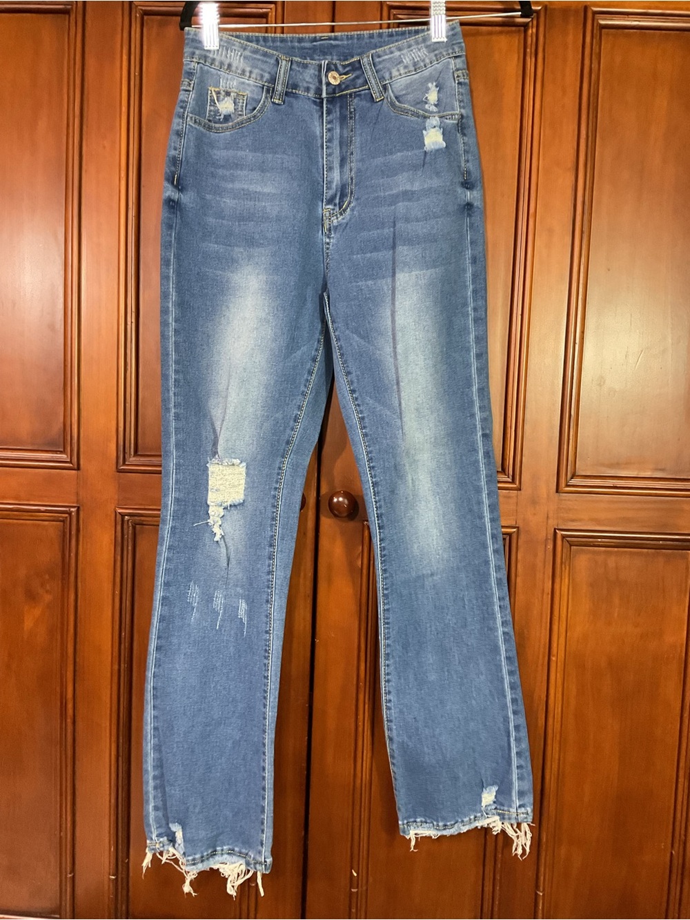 Pantalon Womens Denim Jeans New With Tags Size S 25w X 28.5 Inseam Distressed Co